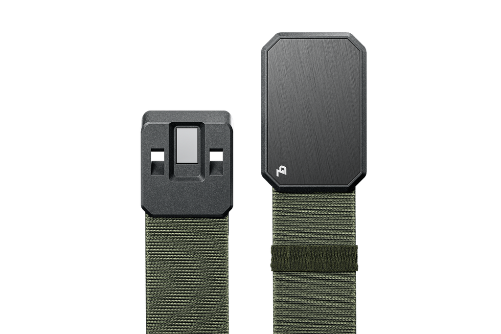Groove Belt Gun Metal/Base Camp Green