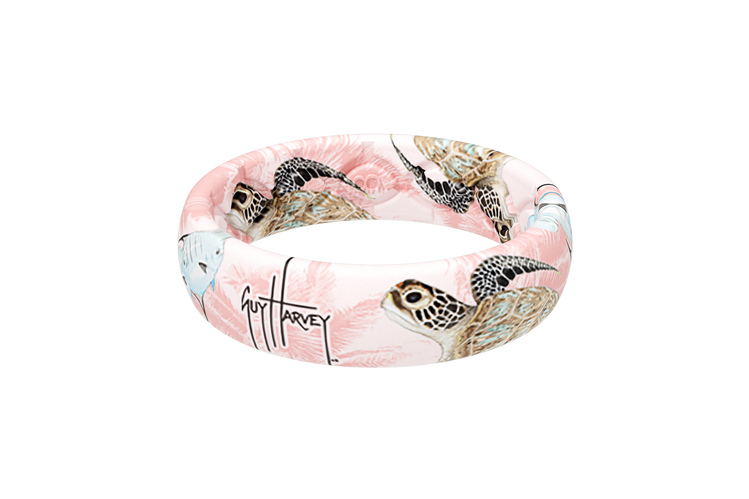 Guy Harvey Pink Sea Turtle Thin Ring