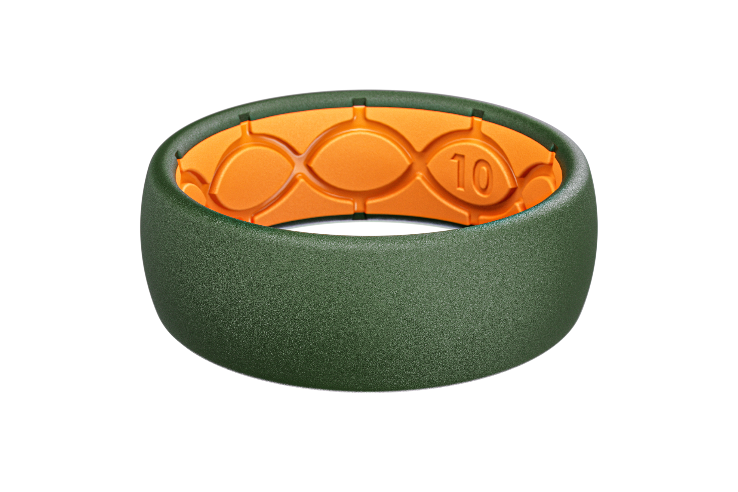 Solid Moss Green Ring