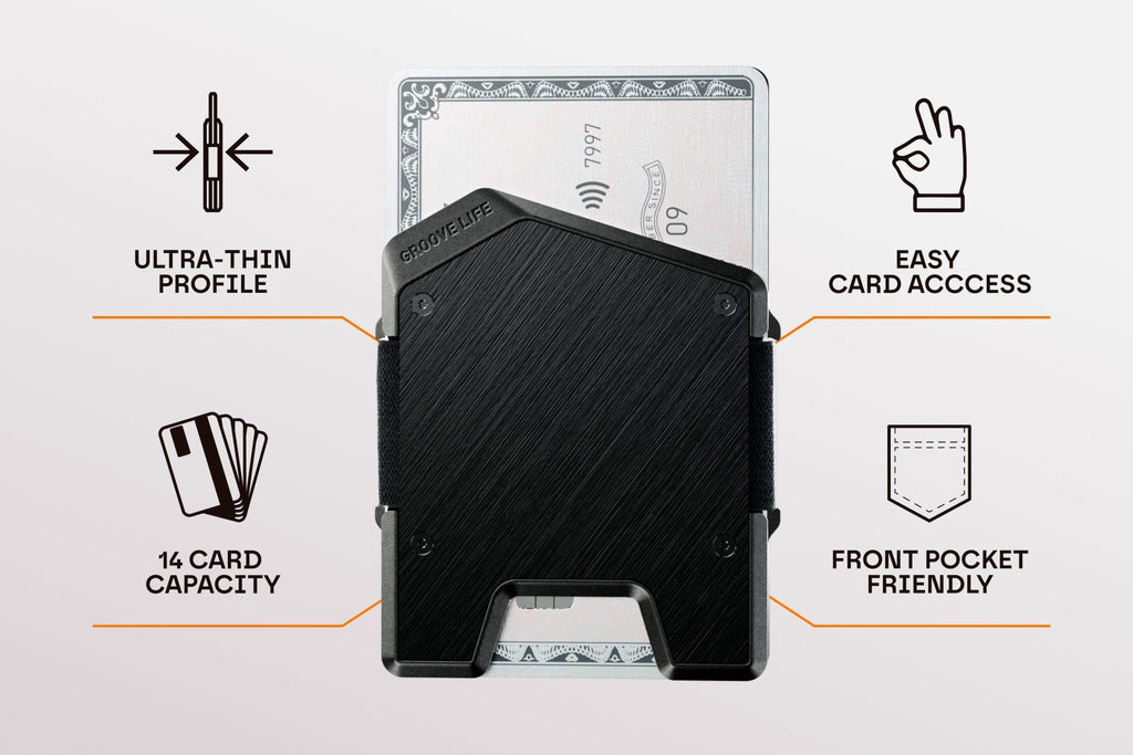 Groove Wallet® Stealth - Gunmetal