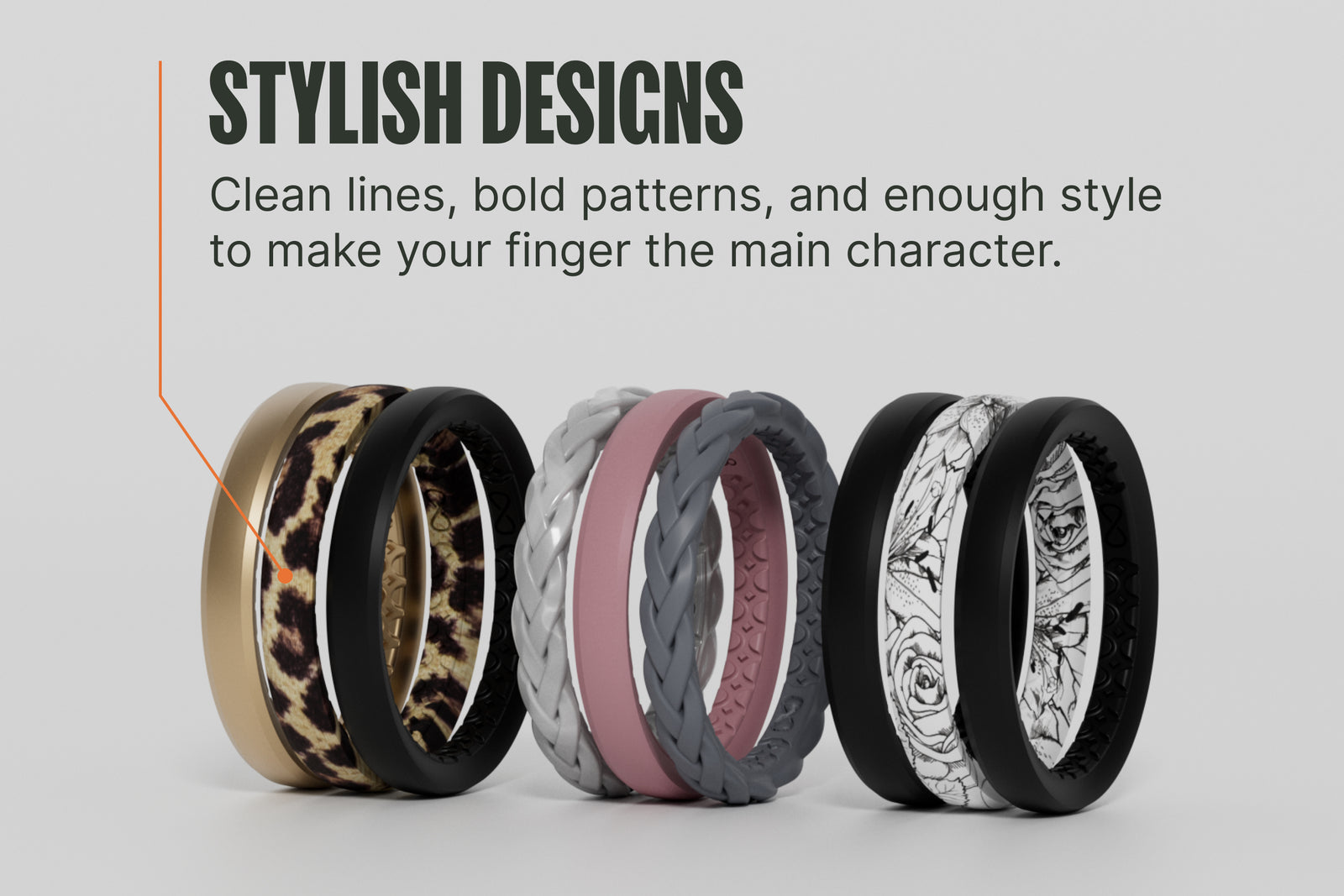 Mossy Oak Country Roots - Hot Pink Camo Thin Ring